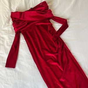 Velvet Midi Dress